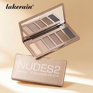 NWT LAKERAIN NUDES2 Neutral Eyeshadow Palette - Natural Nude Shades